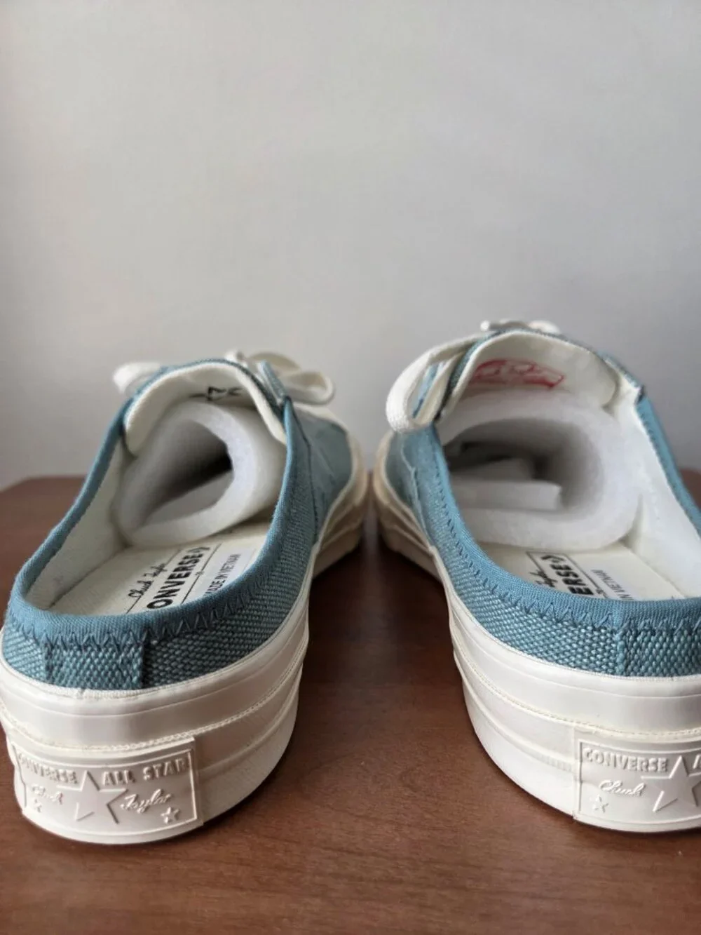 NWOB CONVERSE CHUCK TAYLOR SKY BLUE MULES SNEAKERS SIZE 9 WMN 7 MENS